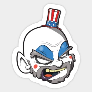 captain spaulding clown Sticker